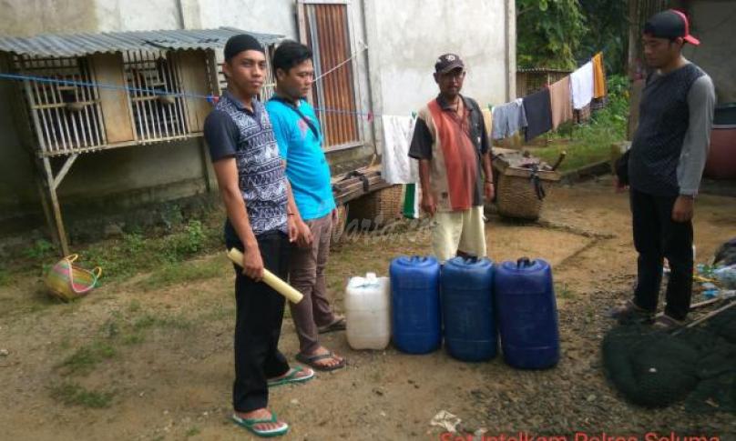 Barang bukti Tuak di amankan