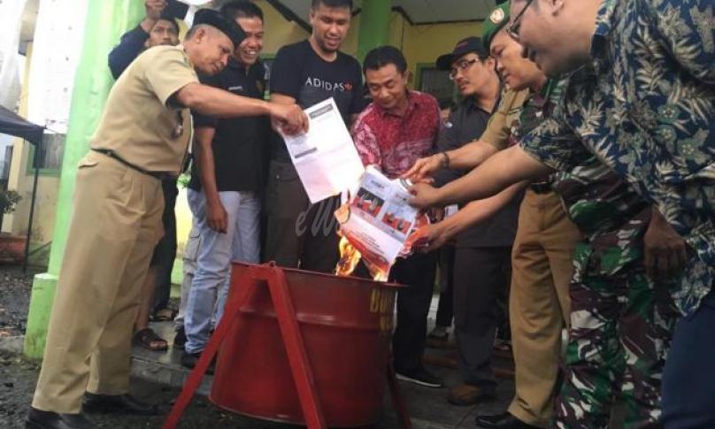 Pemusnahan surat suara di Rejang Lebong