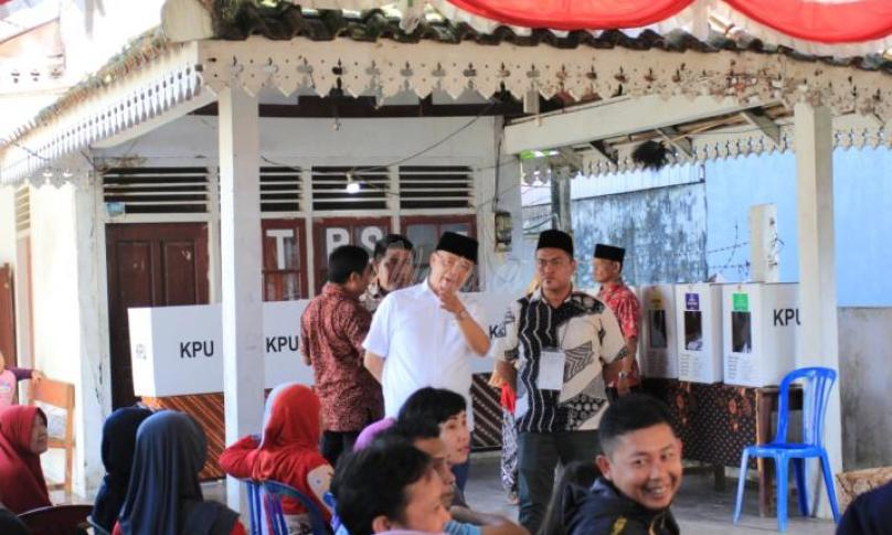 Pemantauan Pemilu serentak oleh Gubernur Bengkulu  bersama Forkopimda