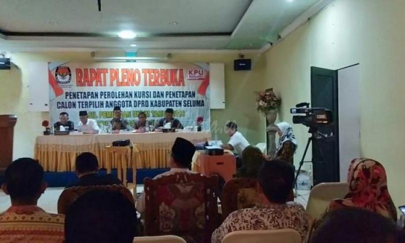 Rapat Pleno Terbuka penetapan Caleg DPRD Kabupaten Seluma periode tahun 2019-2024