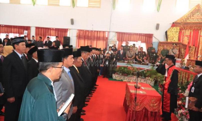 Foto, dokumen pelantikan anggota DPRD Rejang Lebong 