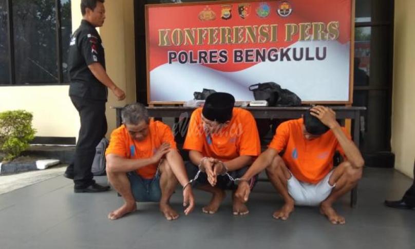 Tiga pelaku tak berkutik dihadapan polisi