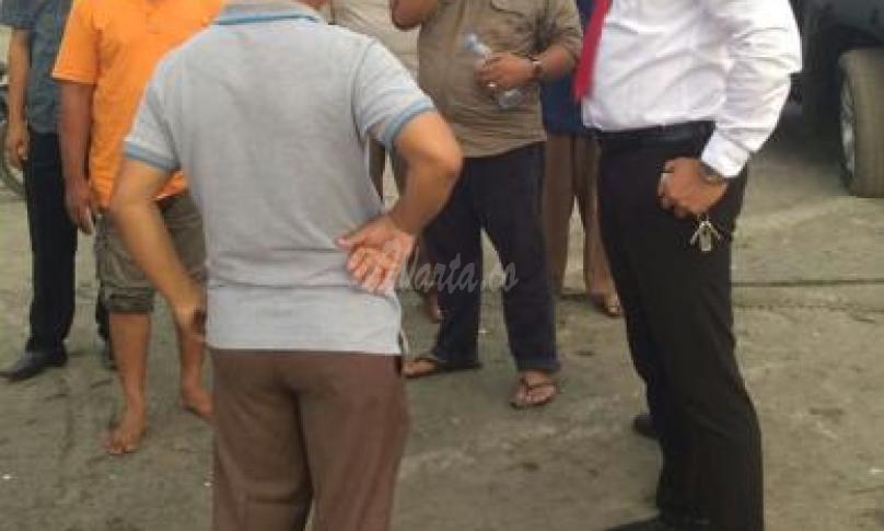 Kepala Dinas PU dan Pertanian turun ke lokasi