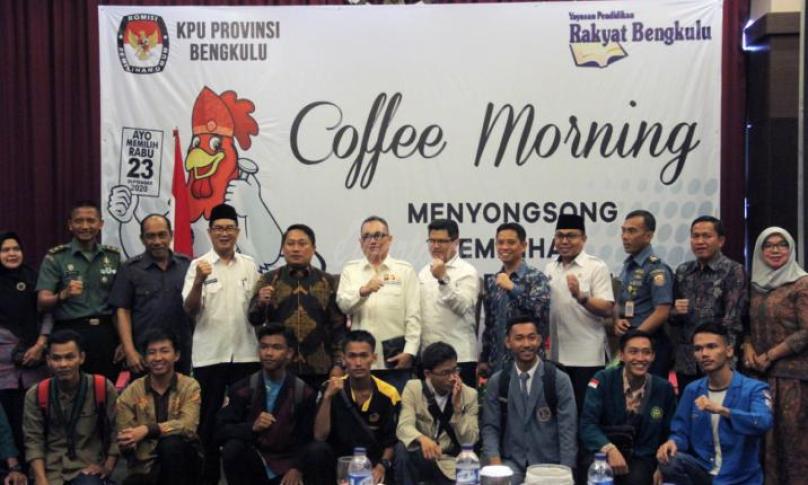 Coffee morning KPU bersama Pemprov dan lintas sektoral.