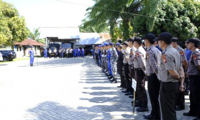 Apel Kesiapan pelaksanaan Ops Pukat Nala 2019 dilapangan Mako Dit Polair Polda Bengkulu.