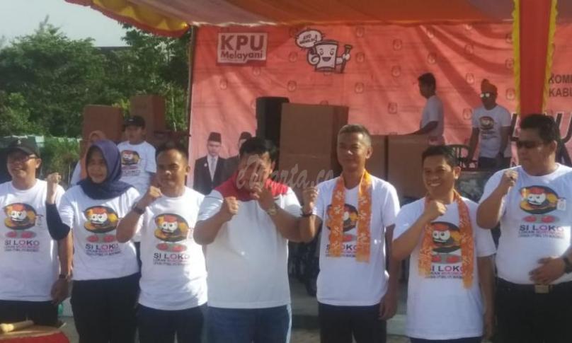 KPU Kabupaten Mukomuko, launching Maskot SiLoko.