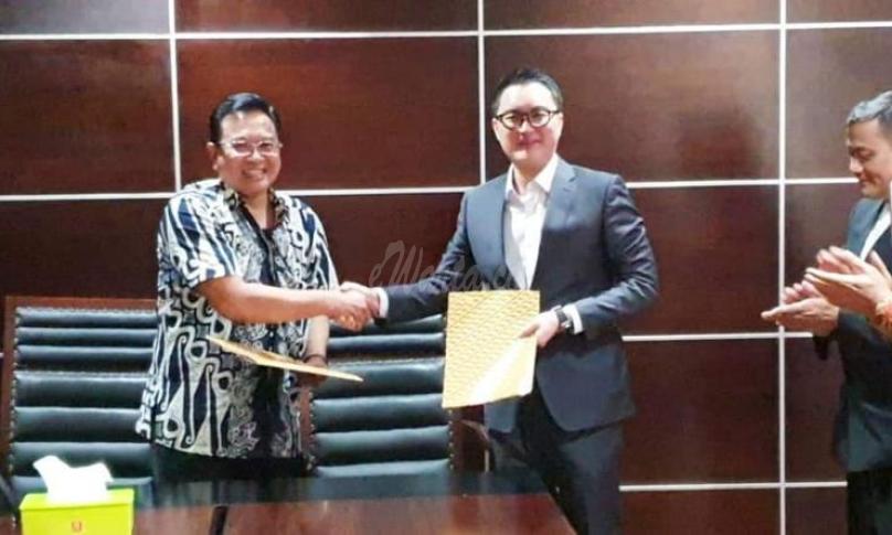 Penandatanganan dan kesepakatan pembangunan Rel Kereta Api Pulau Baai - Rejang Lebong.