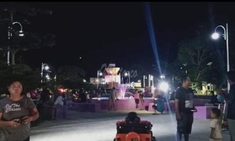Ramai dikunjungi dan menjadi tempat bersantai, Taman Bundaran Mukomuko jadi tujuan favorit warga.