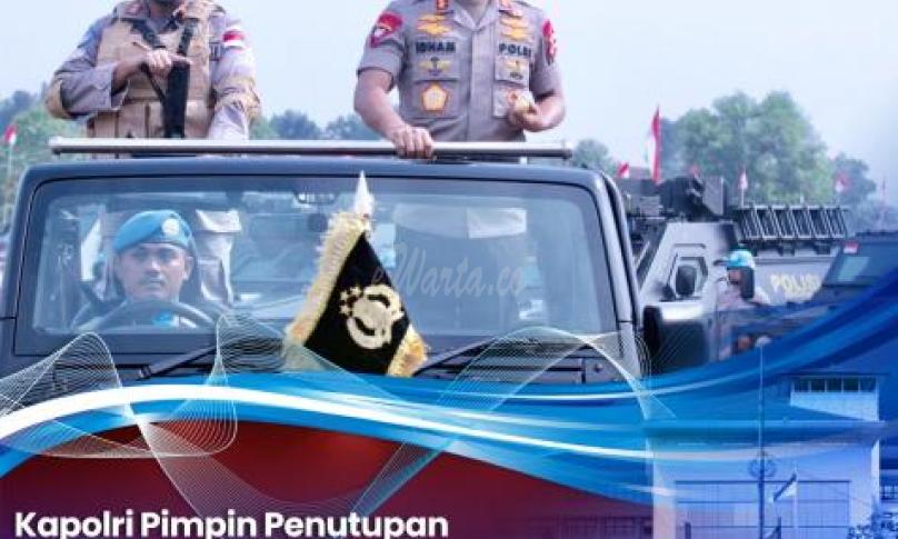 Kapolri Jendral Pol Idham Aziz memimpin kegiatan tradisi Pembaretan dan upacara penutupan latihan pra tugas kontingen Satgas Garbha II FPU 12 UNAMID. 