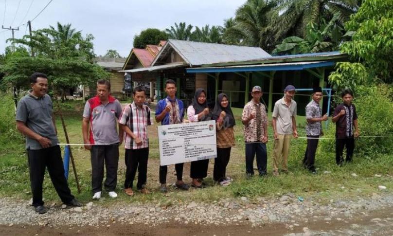 Desa Maju Makmur, laksanakan titik Nol pembangunan drainase tahap pertama.