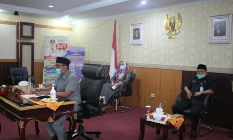 Virtual pada agenda Raperda paripurna DPRD Provinsi Bengkulu ke-4 masa persidangan ke-2 tahun sidang 2020 di ruang VIP pola provinsi Bengkulu, Senin (8/06).