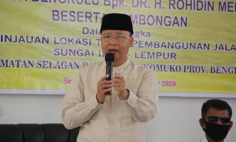 Gubernur Bengkulu Rohidin Mersyah