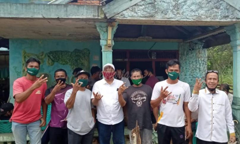 silaturahmi dan sosialisasi protokol kesehatan dengan masyarakat 11 Desa di Kecamatan Lubuk Sandi Senin 28 September 2020. 