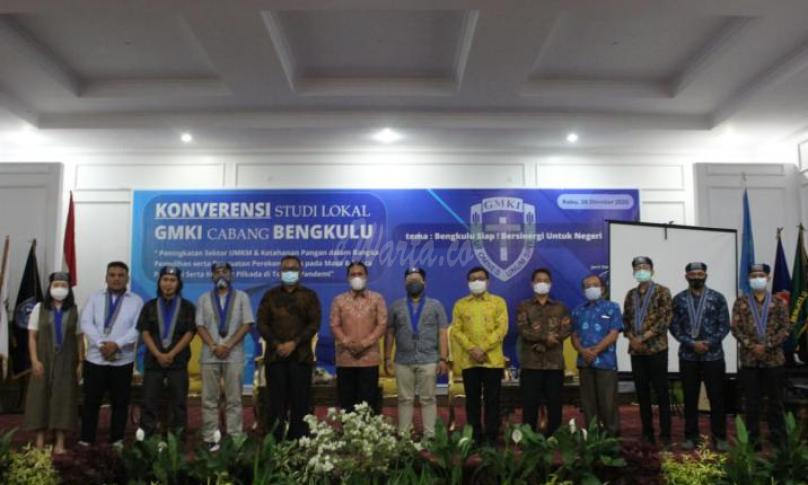 Konverensi Studi Lokal  (KSL) Gerakan Mahasiswa Kristen Indonesia  (GMKI) Cabang Bengkulu, di Gedung Daerah Bengkulu, Rabu (28/10).
