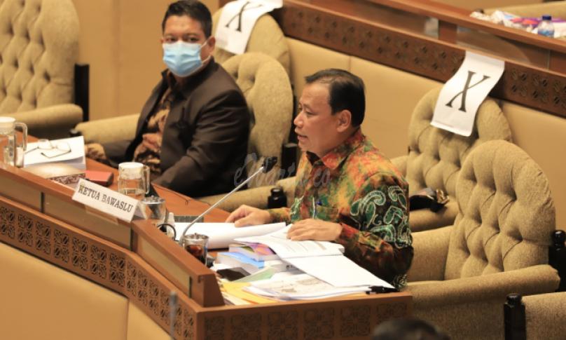 Ketua Bawaslu Abhan menghadiri rdp dengan Komisi II DPR RI di Gedung DPR/MPR Senayan Jakarta, Kamis (12/11/2020)/foto: Irwan (Humas Bawaslu RI).