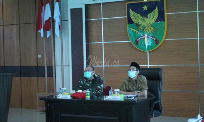 Rapat Rencana Pembangunan Kantor Makorem 041/Gamas Bengkulu, di Ruang Aula Sudirman Makorem 041/Gamas Bengkulu, Jumat (15/1).