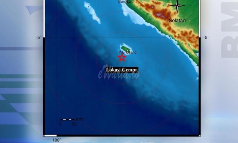 Info gempa di Barat Daya Enggano pada 21 Februari 2021. Sumber: BMKG