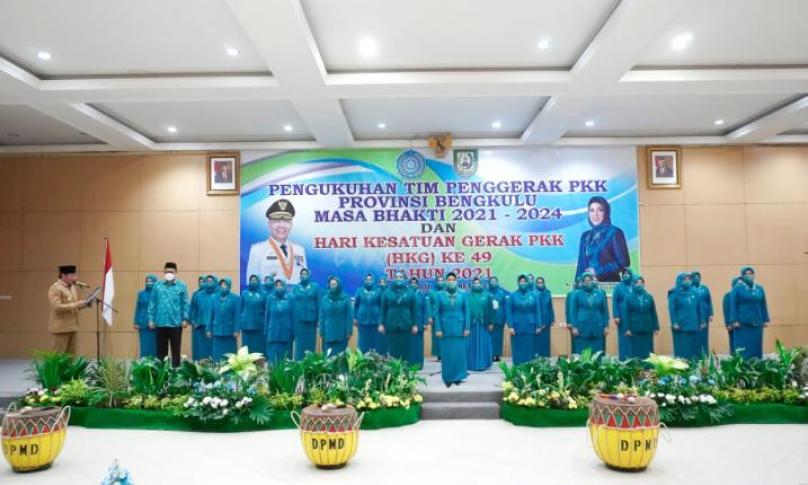 TP PKK Provinsi Bengkulu Dikukuhkan