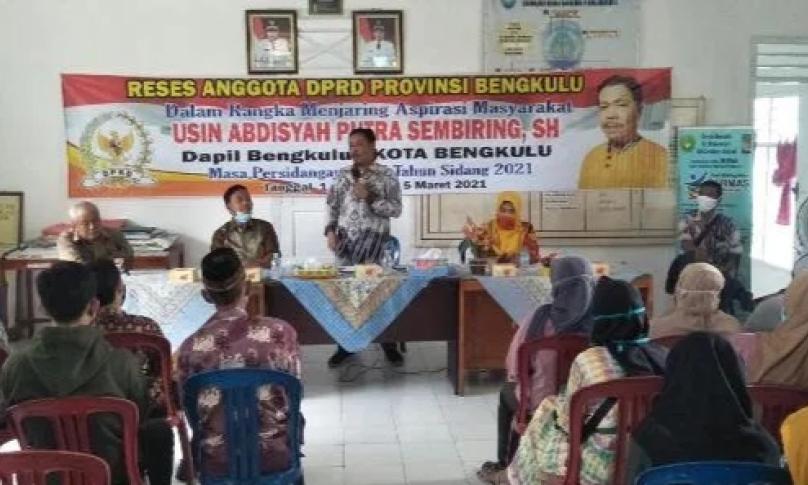  Reses di Kelurahan Beringin Raya Kecamatan Muara Bangkahulu, Kamis (4/3) siang