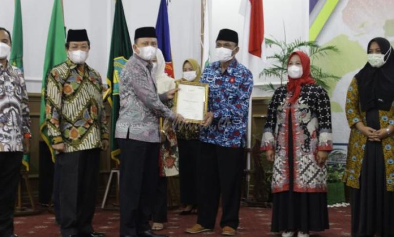 Pelantikan pengurus terpilih IPSPI DPD Provinsi Bengkulu periode 2021-2024, di Gedung Daerah Bengkulu, Rabu (23/6).