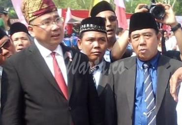 Menteri PDTT saat di wawancarai awak media