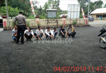 Belasan pelajar diamankan anggota Polsek Talo