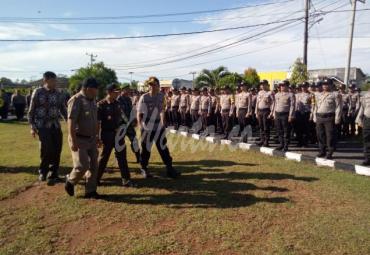 Kapolres cek kesiapan pasukan 