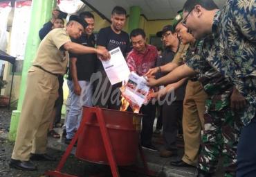 Pemusnahan surat suara di Rejang Lebong