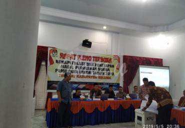 Rapat Pleno KPU Kabupaten Seluma
