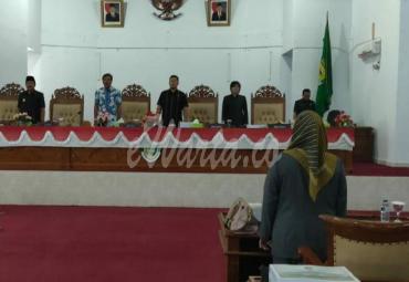 Paripurna Laporan Pertanggung Jawaban Bupati tentang pelaksanaan APBD tahun 2018