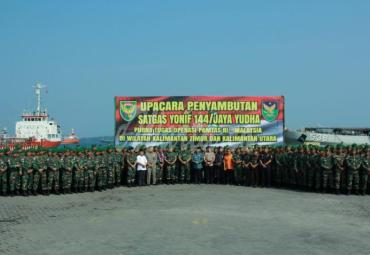 Satuan Tugas Pengamanan Perbatasan (Satgas Pamtas) Republik Indonesia dengan Malaysia telah kembali ke Bumi Rafflesia. Tim yang beranggotakan 450 prajurit dari Batalyon Infantri 144/Jaya Yudha Kodam II/Sriwijaya ini telah bertugas selama 9 bulan di perbatasan RI, Kalimantan Timur dan Kalimantan Utara. 