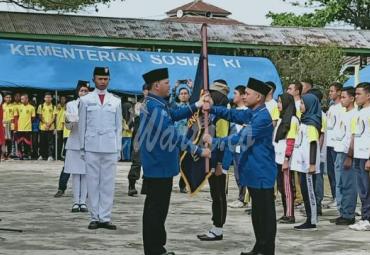 Pengukuhan pengurus Tagana dan SANS tingkat SMA di Rejang Lebong, Bengkulu
