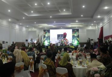 Malam Gala Dinner bersama tamu peserta GTTGN XXI di Balai Semarak Bengkulu, Sabtu (21/9)