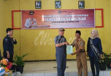 Pemprov Bengkulu terima hibah tanah dari warga Desa Fajar Baru, Bengkulu Utara Selasa (08/10)