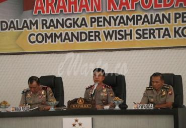 Kapolda Bengkulu Irjen Pol Drs. Supratman. M.H., hari ini (25/11) menyampaikan beberapa arahan langsung presiden RI Ir. Joko Widodo