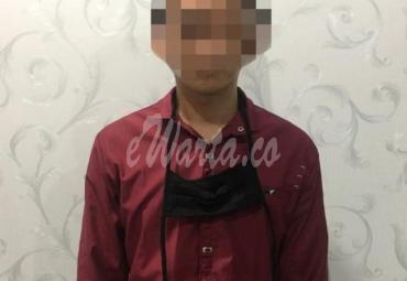 Tersangka guru ngaji cabul, ditangkap Ditreskrimum Polda Bengkulu.