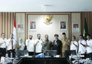 Rakor di Provinsi Bengkulu, di ruang rapat rafflesia, Senin (24/8).