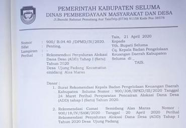 surat rekomendasi