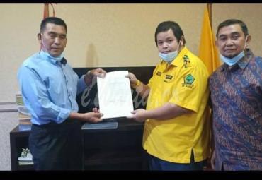 Rekomendasi Bacalon Wakil Bupati Rejang Lebong Ruswan dikantor DPP Golkar di Jakarta