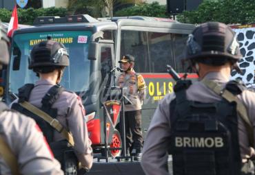 Personil Sat Brimob Polda Bengkulu, Rabu (30/09) pukul 07.30 Wib.