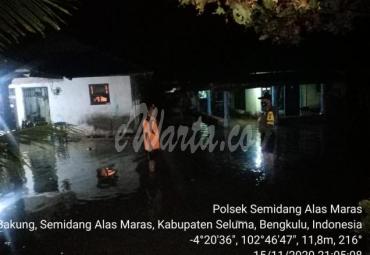 Banjir Rob di Desa Padang Bakung, Kedalaman Air Mencapai 50 Cm