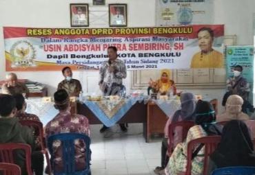  Reses di Kelurahan Beringin Raya Kecamatan Muara Bangkahulu, Kamis (4/3) siang