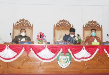 DPRD Seluma Sampaikan Pandangan Umum Terhadap Nota Pengantar Bupati. Foto: Kominfo