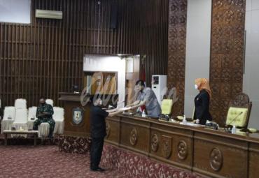 DPRD Provinsi Gelar Paripurna Nota Penjelasan Raperda Pertanggungjawaban APBD 2020