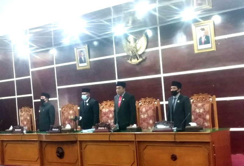 paripurna Penyampaian Nota Pengantar Raperda Laporan Pertanggungjawaban (LPj) Pelaksanaan APBD tahun 2019. 