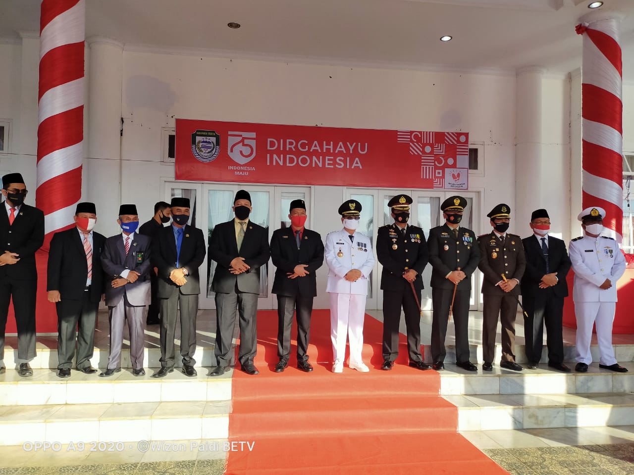 Upacara peringatan Hari Ulang Tahun (HUT) RI ke 75 tahun 2020 di Kabupaten Seluma