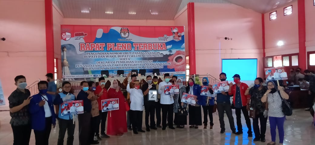Undian nomor urut calon Bupati Seluma
