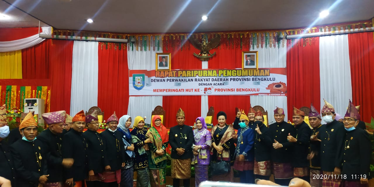 DPRD Provinsi Bengkulu Gelar Paripurna Istimewa HUT ke 52