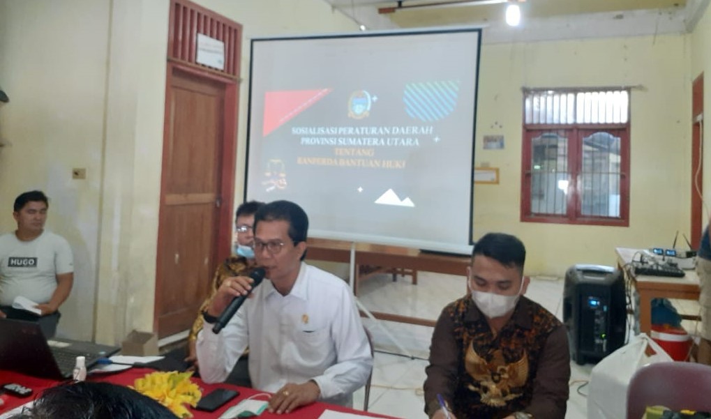 Sosialisasi Ranperda di Desa Dahana Tabaloho. (Foto : Sadar Laia/eWarta.co)