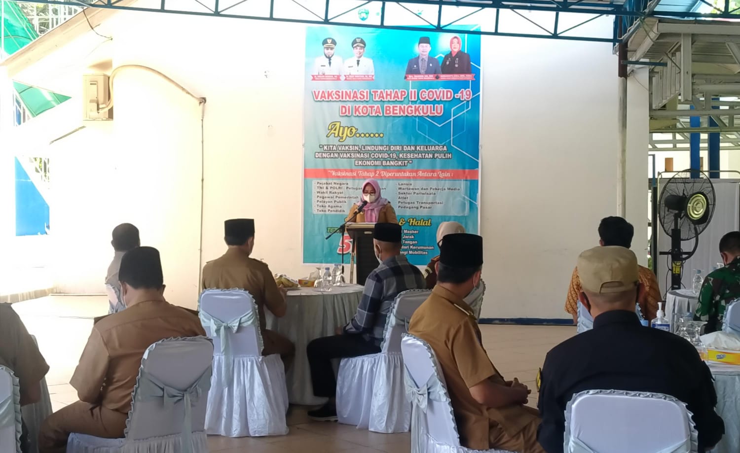 Vaksinasi Covid-19 Tahap II Kota Bengkulu